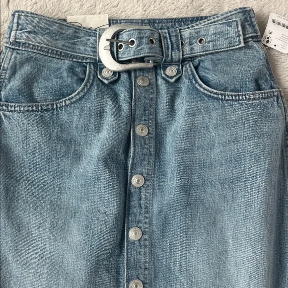We The Free Astoria Denim Maxi Skirt Sz- 26